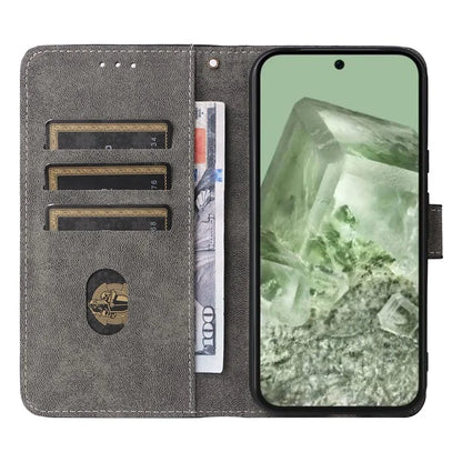 For Google Pixel 8a Case RFID Blocking PU Leather Phone Cover with Strap