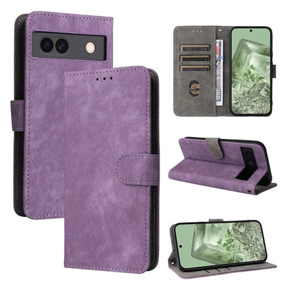 For Google Pixel 8a Case RFID Blocking PU Leather Phone Cover with Strap