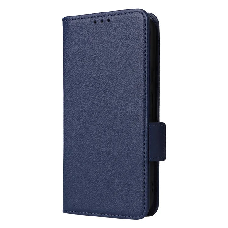 For Google Pixel 8a Case Shockproof Wallet Phone Case Litchi Texture PU Leather Flip Cover with Strap