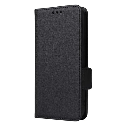 For Google Pixel 8a Case Shockproof Wallet Phone Case Litchi Texture PU Leather Flip Cover with Strap