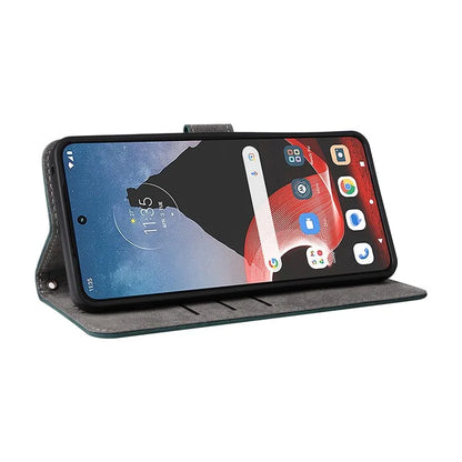 For Motorola ThinkPhone 5G Shockproof Case RFID Blocking PU Leather Phone Cover with Strap