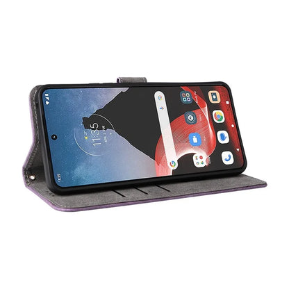 For Motorola ThinkPhone 5G Shockproof Case RFID Blocking PU Leather Phone Cover with Strap