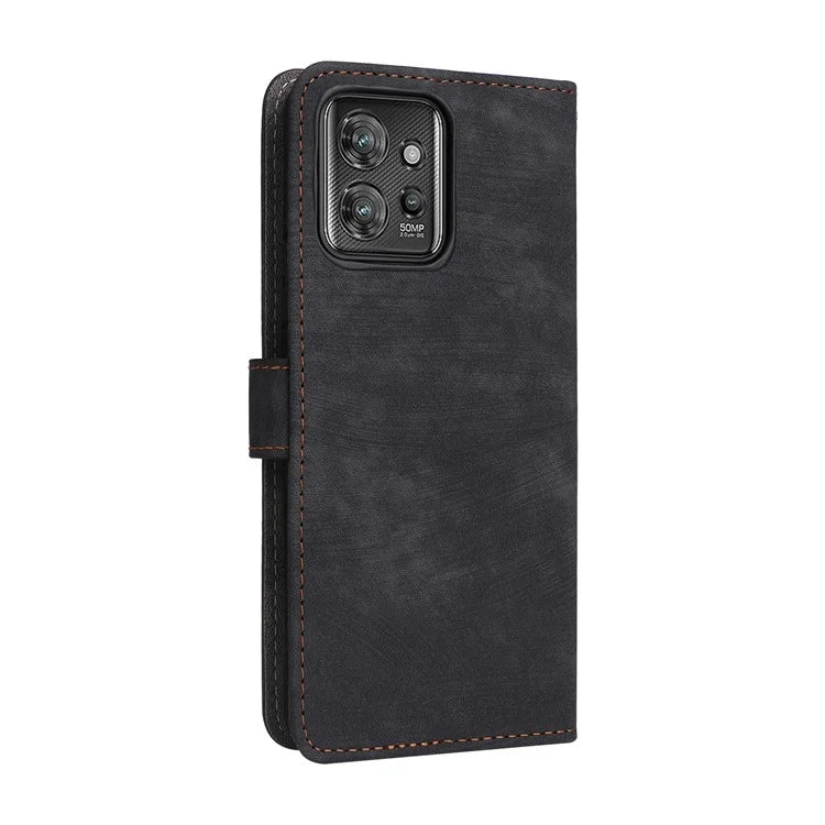 For Motorola ThinkPhone 5G Shockproof Case RFID Blocking PU Leather Phone Cover with Strap