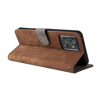 For Motorola ThinkPhone 5G Shockproof Case RFID Blocking PU Leather Phone Cover with Strap