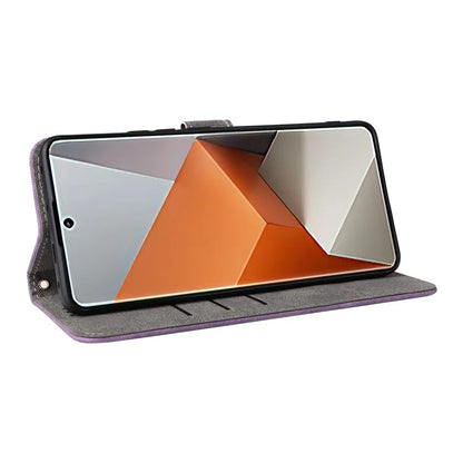 For Xiaomi Redmi Note 13 Pro+ 5G Wallet Phone Case RFID Blocking PU Leather Flip Phone Cover with Strap