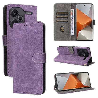 For Xiaomi Redmi Note 13 Pro+ 5G Wallet Phone Case RFID Blocking PU Leather Flip Phone Cover with Strap