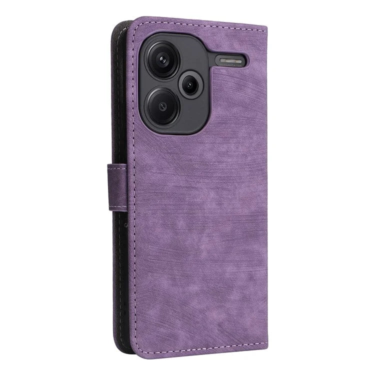 For Xiaomi Redmi Note 13 Pro+ 5G Wallet Phone Case RFID Blocking PU Leather Flip Phone Cover with Strap