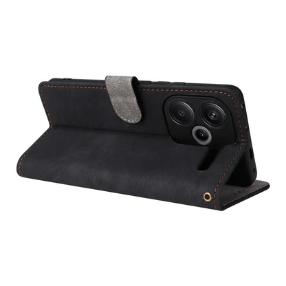 For Xiaomi Redmi Note 13 Pro+ 5G Wallet Phone Case RFID Blocking PU Leather Flip Phone Cover with Strap