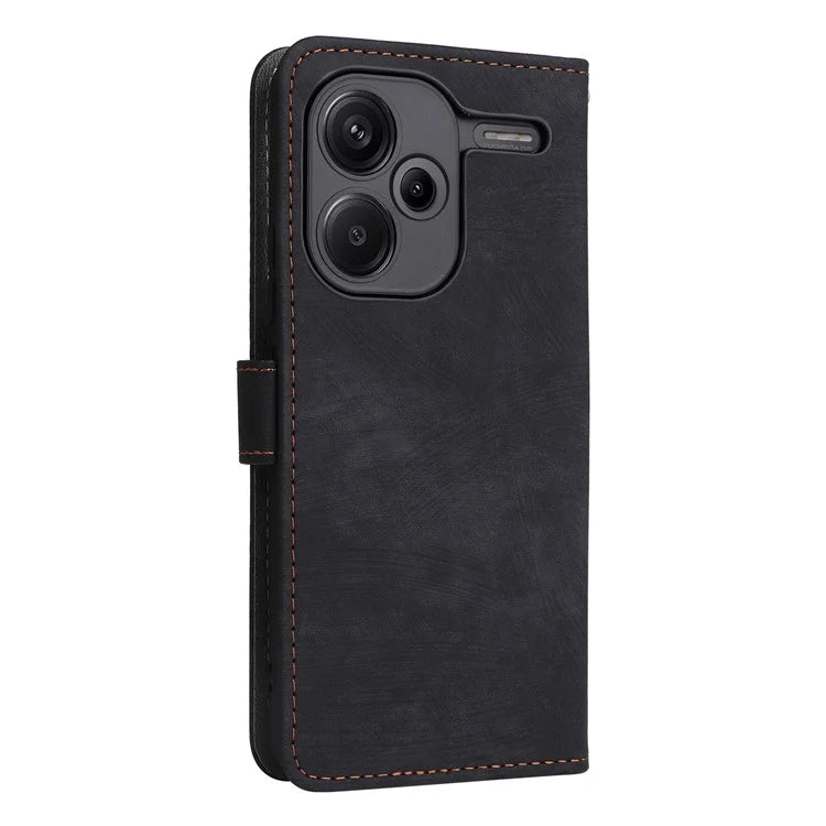 For Xiaomi Redmi Note 13 Pro+ 5G Wallet Phone Case RFID Blocking PU Leather Flip Phone Cover with Strap