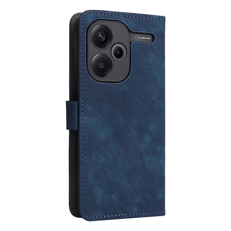 For Xiaomi Redmi Note 13 Pro+ 5G Wallet Phone Case RFID Blocking PU Leather Flip Phone Cover with Strap