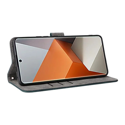 For Xiaomi Redmi Note 13 Pro+ 5G Wallet Phone Case RFID Blocking PU Leather Flip Phone Cover with Strap