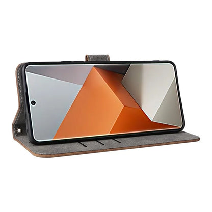 For Xiaomi Redmi Note 13 Pro+ 5G Wallet Phone Case RFID Blocking PU Leather Flip Phone Cover with Strap