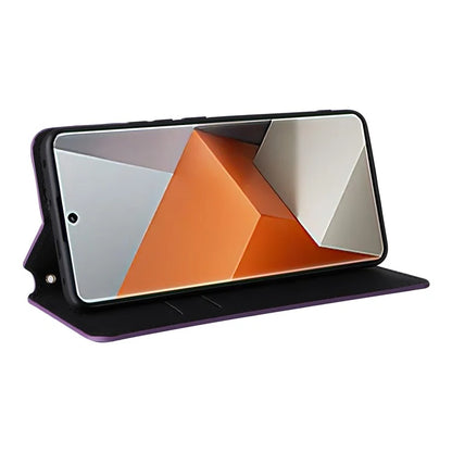 For Xiaomi Redmi Note 13 Pro+ 5G Case Rhombus Imprinted PU Leather Cover with Wallet