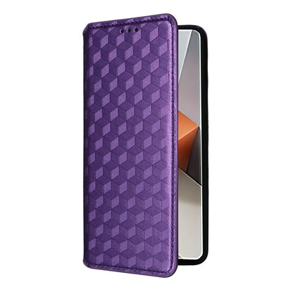 For Xiaomi Redmi Note 13 Pro+ 5G Case Rhombus Imprinted PU Leather Cover with Wallet