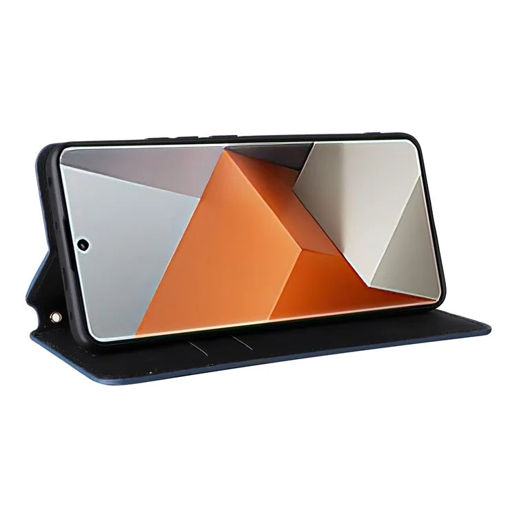 For Xiaomi Redmi Note 13 Pro+ 5G Case Rhombus Imprinted PU Leather Cover with Wallet