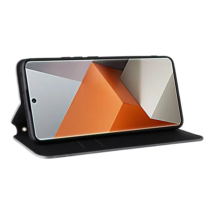 For Xiaomi Redmi Note 13 Pro+ 5G Case Rhombus Imprinted PU Leather Cover with Wallet