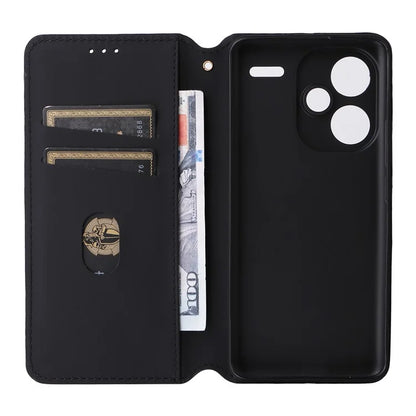 For Xiaomi Redmi Note 13 Pro+ 5G Case Rhombus Imprinted PU Leather Cover with Wallet
