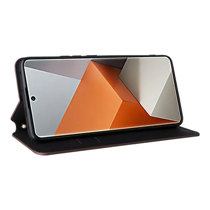For Xiaomi Redmi Note 13 Pro+ 5G Case Rhombus Imprinted PU Leather Cover with Wallet