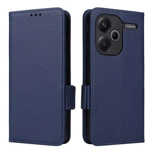 For Xiaomi Redmi Note 13 Pro+ 5G Case Litchi Texture PU Leather Wallet Phone Protector with Strap