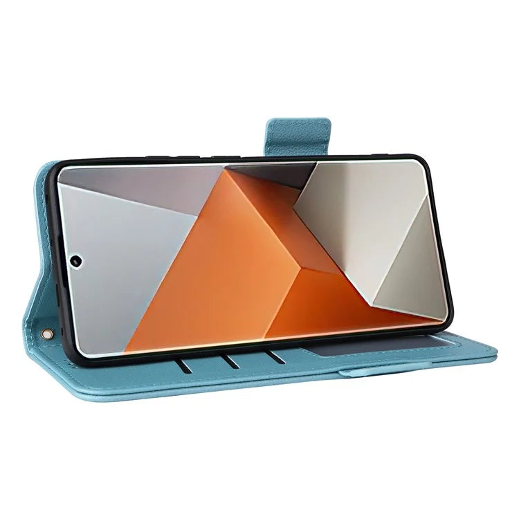 For Xiaomi Redmi Note 13 Pro+ 5G Case Litchi Texture PU Leather Wallet Phone Protector with Strap