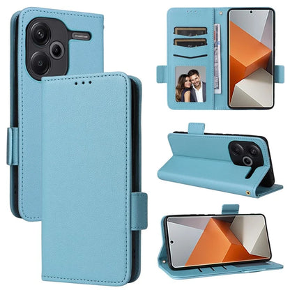 For Xiaomi Redmi Note 13 Pro+ 5G Case Litchi Texture PU Leather Wallet Phone Protector with Strap