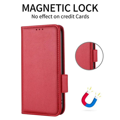 For Xiaomi Redmi Note 13 Pro+ 5G Case Litchi Texture PU Leather Wallet Phone Protector with Strap