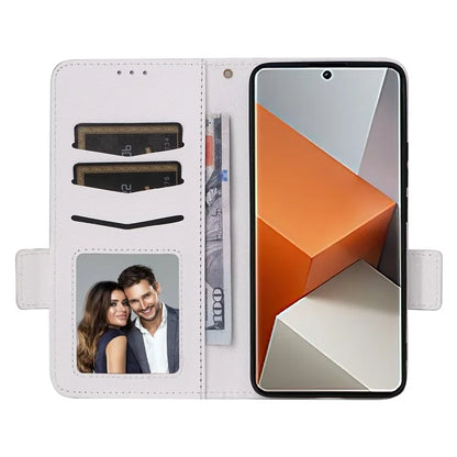 For Xiaomi Redmi Note 13 Pro+ 5G Case Litchi Texture PU Leather Wallet Phone Protector with Strap