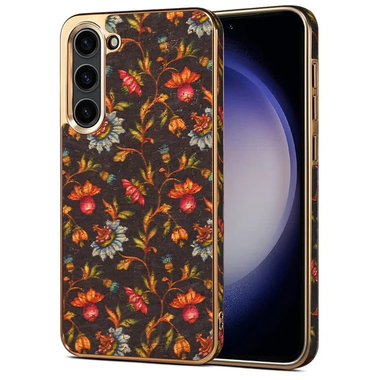 For Samsung Galaxy S23+ Case Electroplating TPU+PC+PU Shockproof Phone Cover
