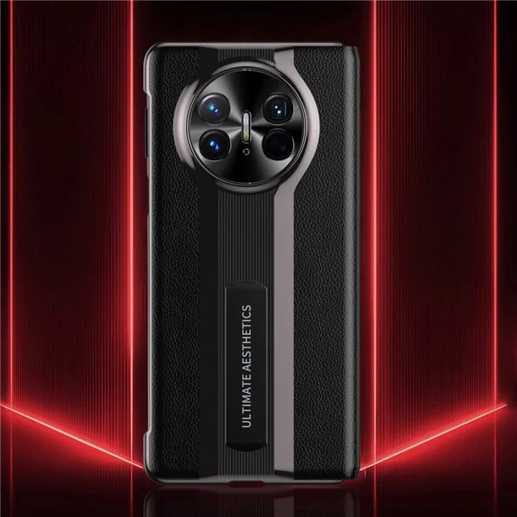 For Huawei Mate X5 Leather Phone Case View Window Kickstand Full Body Protective Cover