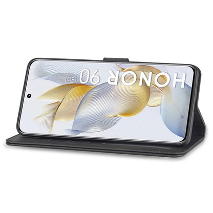 LC.IMEEKE For Honor 90 Case PU Leather Calf Texture Wallet Stand Phone Cover