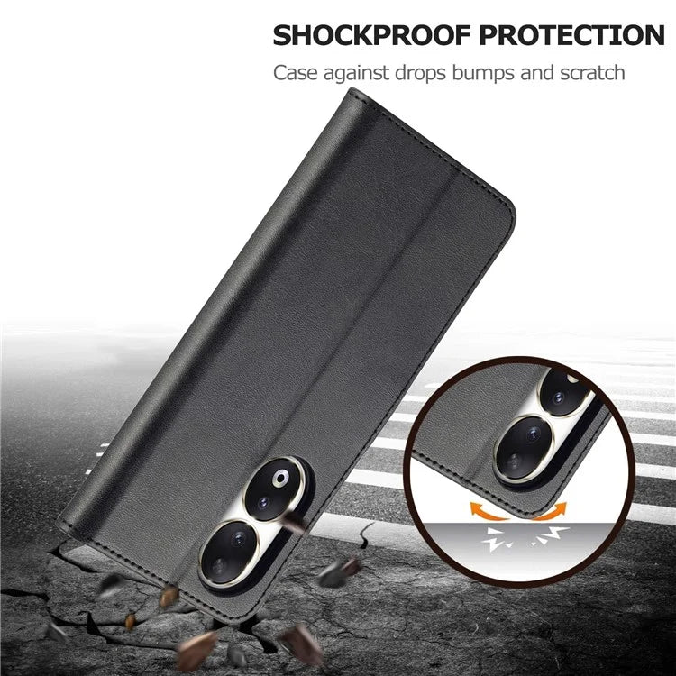 LC.IMEEKE For Honor 90 Case PU Leather Calf Texture Wallet Stand Phone Cover