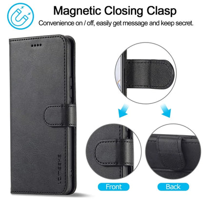 LC.IMEEKE For Honor 90 Case PU Leather Calf Texture Wallet Stand Phone Cover