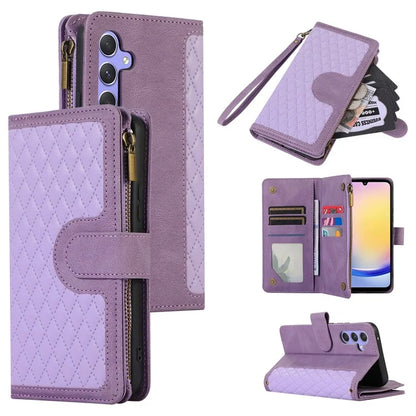 For Samsung Galaxy A25 5G (Global) (161.0 x 76.5 x 8.3mm) Case Imprint PU Leather 9 Card Slots Wallet Phone Cover