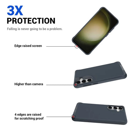 Taurustar Series For Samsung Galaxy S24+ Magnetic Phone Case PC+TPU Drop-resistant Kickstand Back Cover