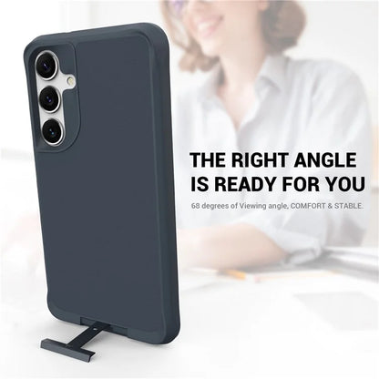 Taurustar Series For Samsung Galaxy S24+ Magnetic Phone Case PC+TPU Drop-resistant Kickstand Back Cover