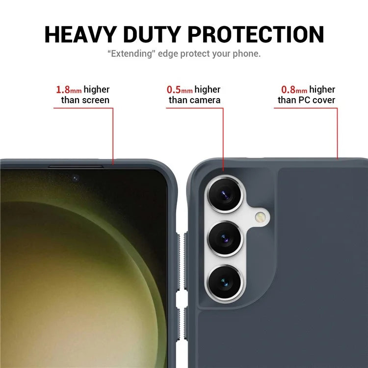 Taurustar Series For Samsung Galaxy S24+ Magnetic Phone Case PC+TPU Drop-resistant Kickstand Back Cover