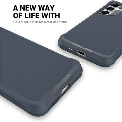 Taurustar Series For Samsung Galaxy S24+ Magnetic Phone Case PC+TPU Drop-resistant Kickstand Back Cover