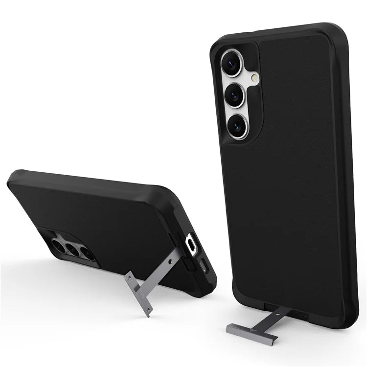 Taurustar Series For Samsung Galaxy S24+ Magnetic Phone Case PC+TPU Drop-resistant Kickstand Back Cover