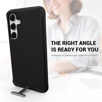 Taurustar Series For Samsung Galaxy S24+ Magnetic Phone Case PC+TPU Drop-resistant Kickstand Back Cover