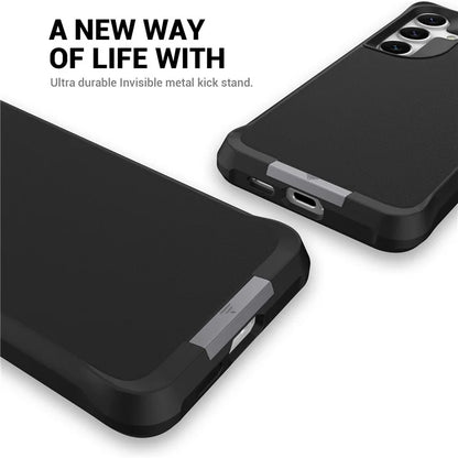 Taurustar Series For Samsung Galaxy S24+ Magnetic Phone Case PC+TPU Drop-resistant Kickstand Back Cover
