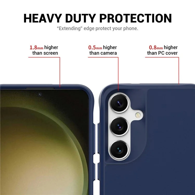 Taurustar Series For Samsung Galaxy S24+ Magnetic Phone Case PC+TPU Drop-resistant Kickstand Back Cover