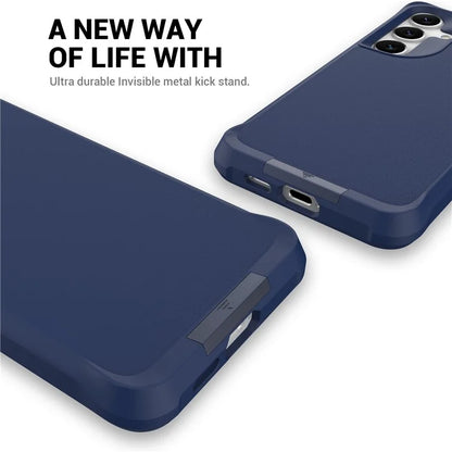 Taurustar Series For Samsung Galaxy S24+ Magnetic Phone Case PC+TPU Drop-resistant Kickstand Back Cover