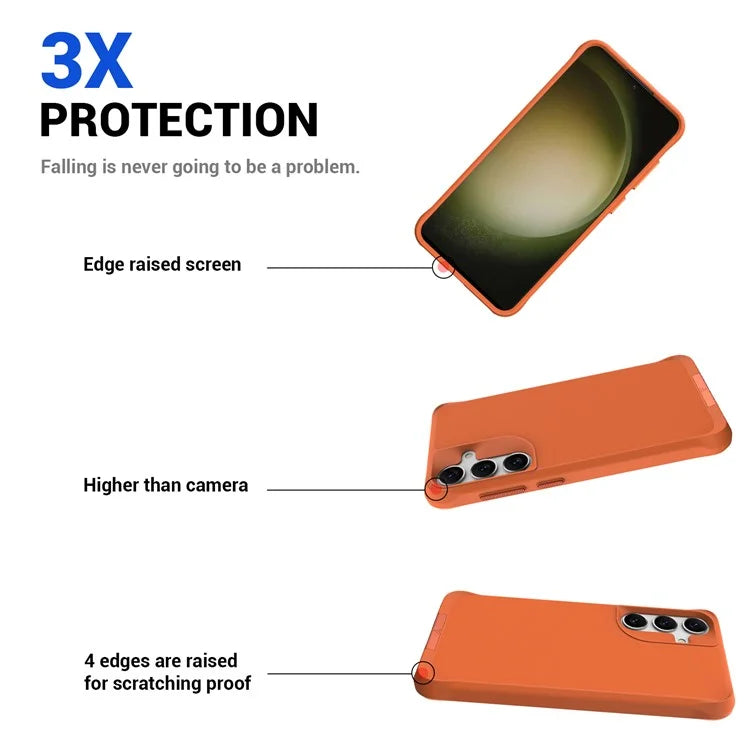 Taurustar Series For Samsung Galaxy S24+ Magnetic Phone Case PC+TPU Drop-resistant Kickstand Back Cover