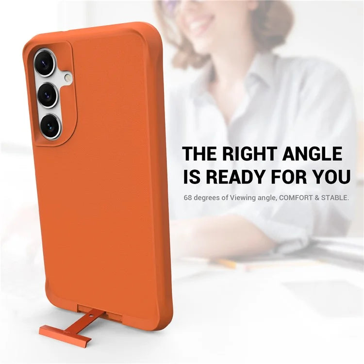 Taurustar Series For Samsung Galaxy S24+ Magnetic Phone Case PC+TPU Drop-resistant Kickstand Back Cover