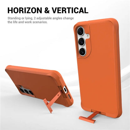Taurustar Series For Samsung Galaxy S24+ Magnetic Phone Case PC+TPU Drop-resistant Kickstand Back Cover