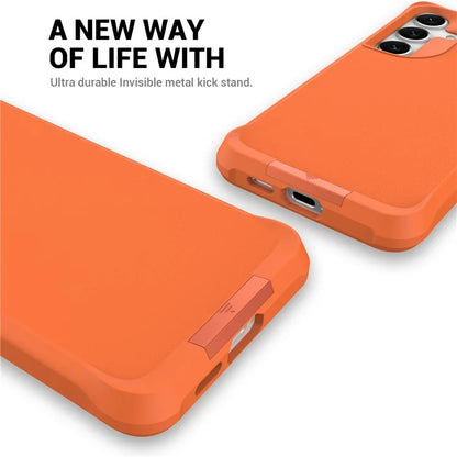 Taurustar Series For Samsung Galaxy S24+ Magnetic Phone Case PC+TPU Drop-resistant Kickstand Back Cover