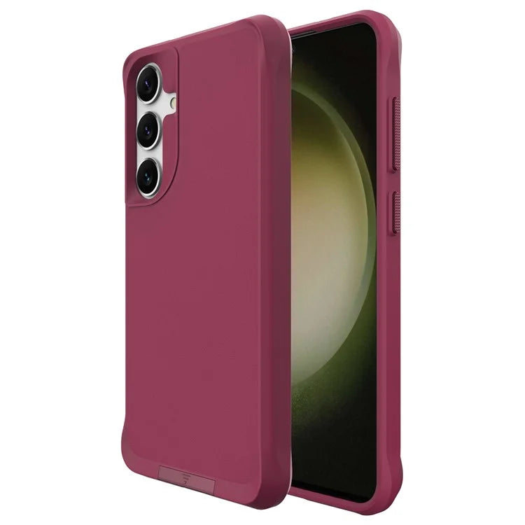 Taurustar Series For Samsung Galaxy S24+ Magnetic Phone Case PC+TPU Drop-resistant Kickstand Back Cover