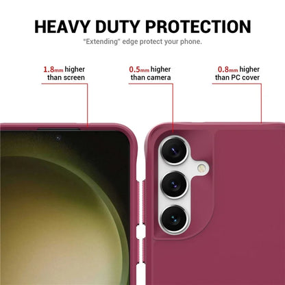 Taurustar Series For Samsung Galaxy S24+ Magnetic Phone Case PC+TPU Drop-resistant Kickstand Back Cover