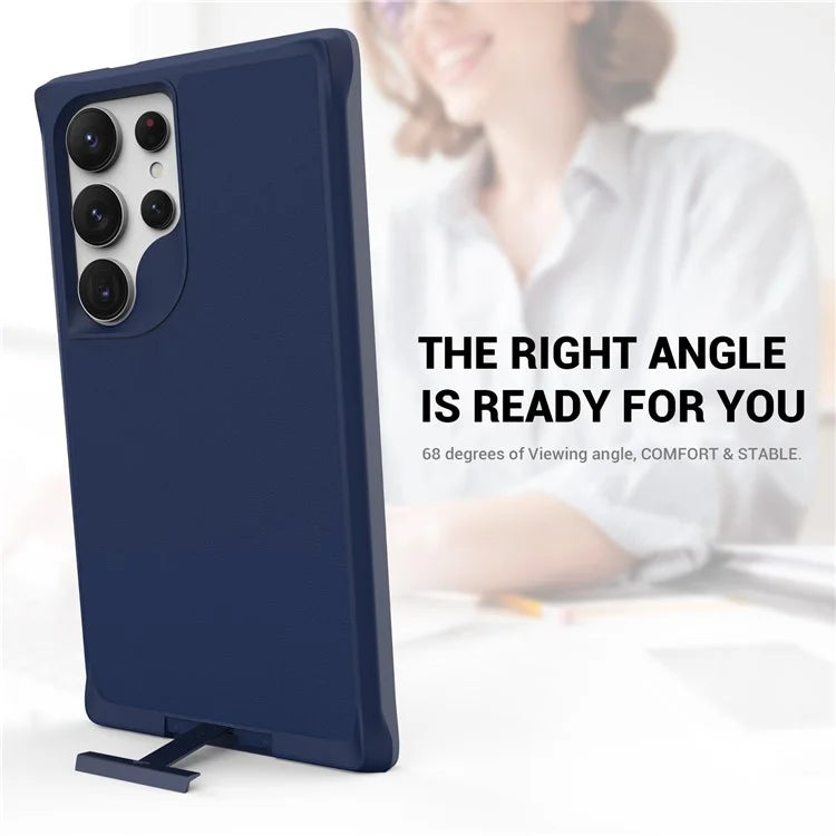 Taurustar Series For Samsung Galaxy S24 Ultra Case PC+TPU Kickstand Cover Compatible with MagSafe