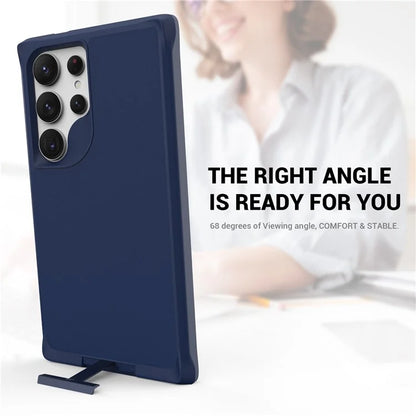 Taurustar Series For Samsung Galaxy S24 Ultra Case PC+TPU Kickstand Cover Compatible with MagSafe